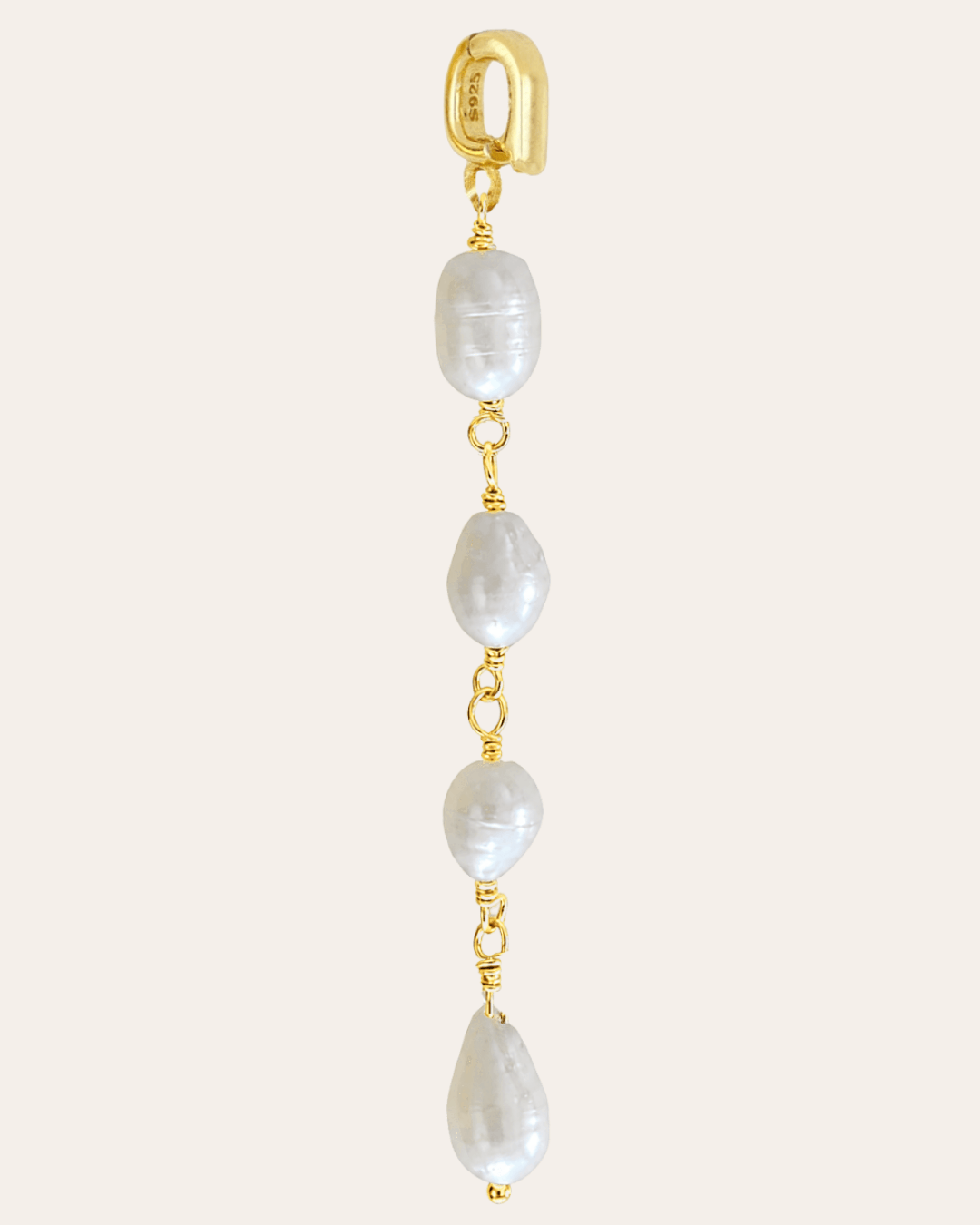 heylove CHARM CHARM CADENA PERLA OVALADA