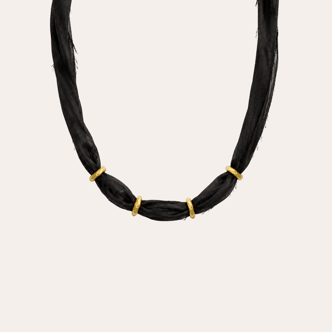 heylove COLLAR SEDA PARA PERSONALIZAR NEGRO
