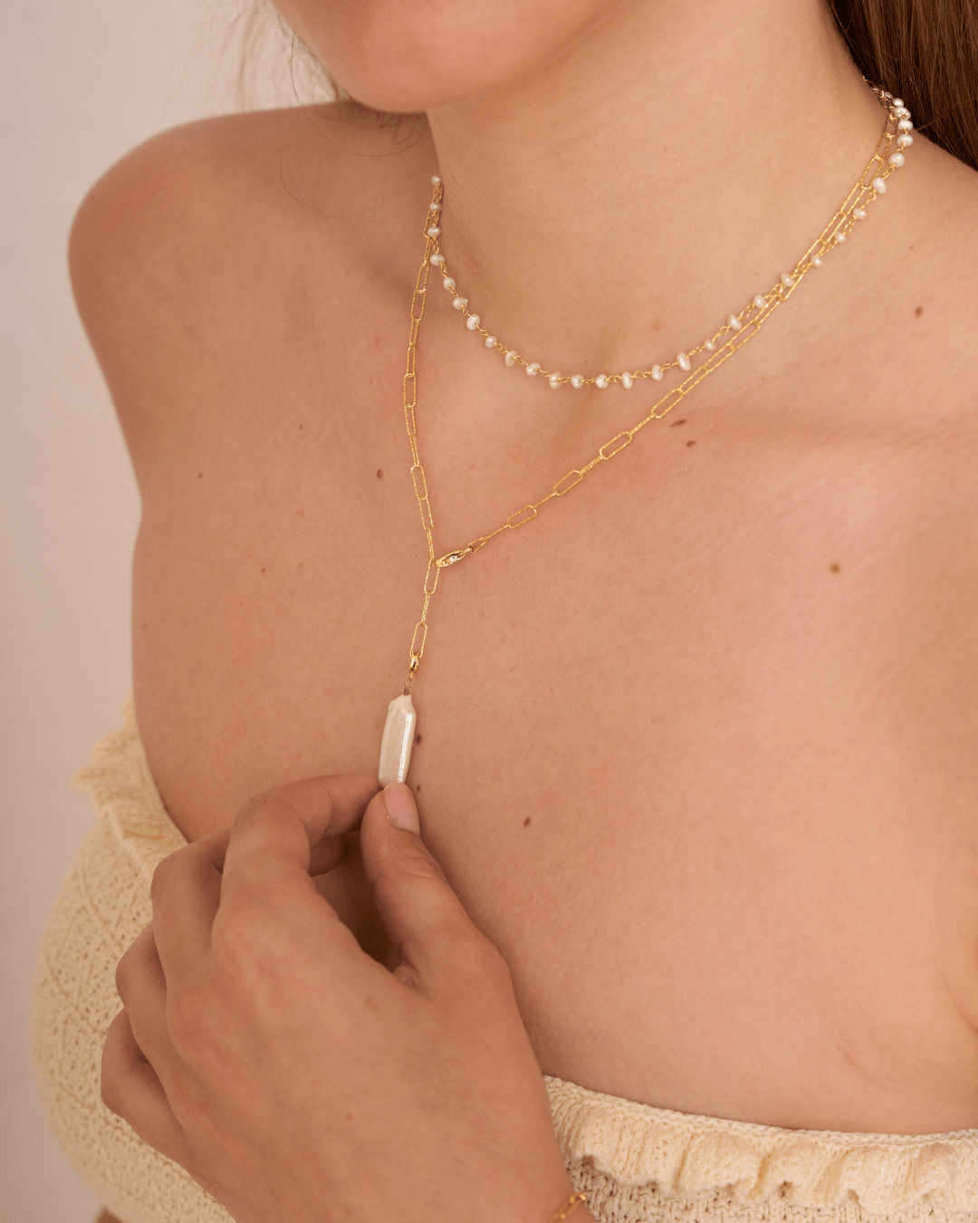 heylove COLLARES CADENA RECTANGLE DIAMANTADA