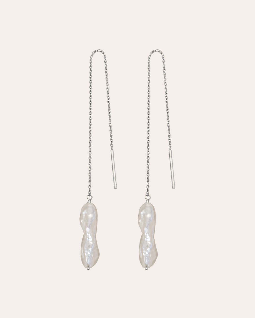 heylove PENDIENTES PENDIENTES CADENA RECTANGLE PERLA