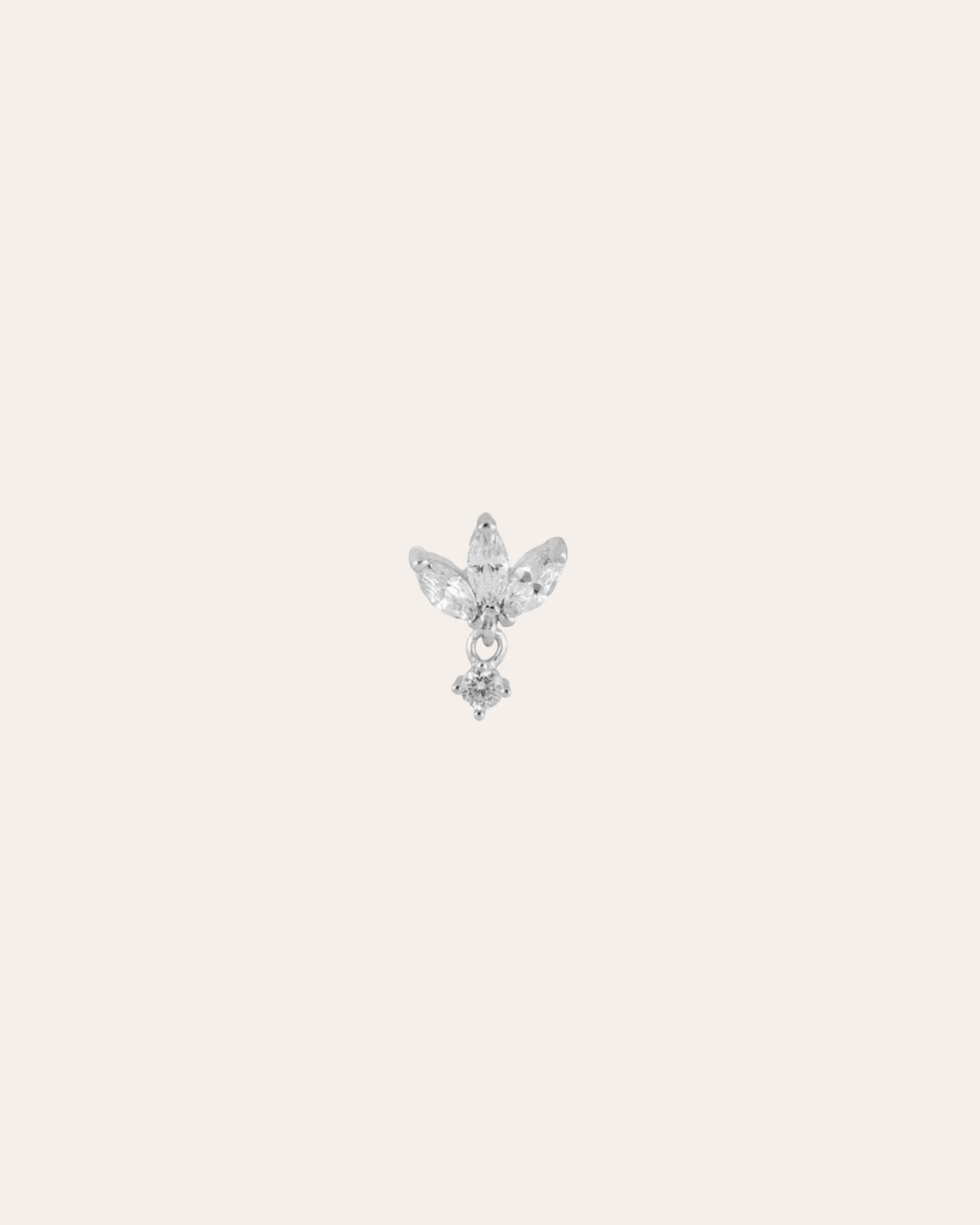 heylove PENDIENTES PENDIENTES HALF FLOWER DROP
