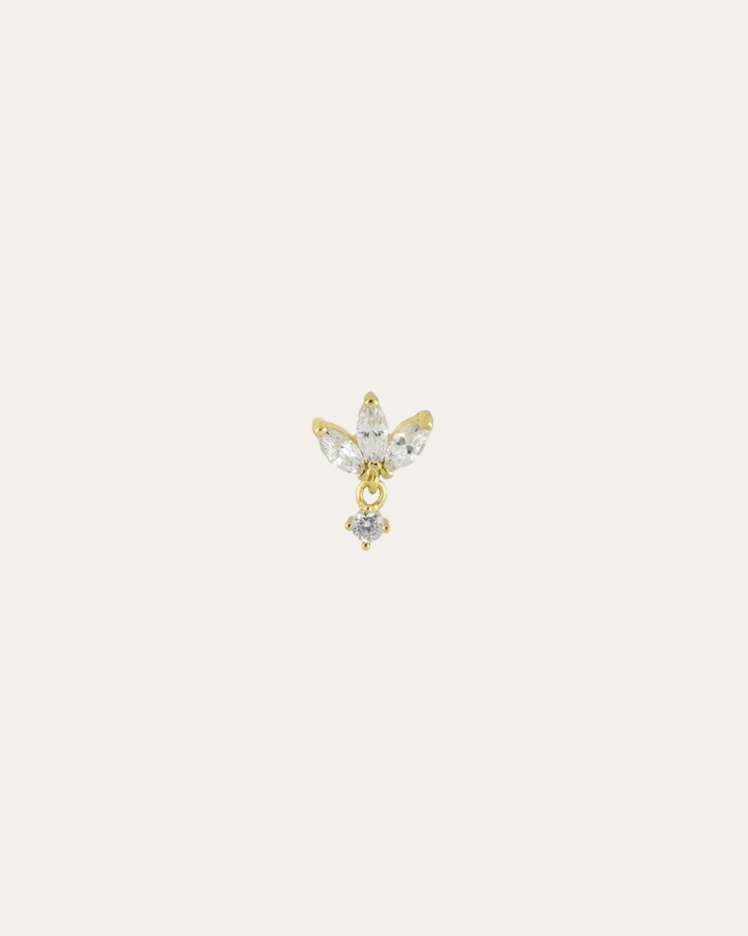 heylove PENDIENTES PENDIENTES HALF FLOWER DROP