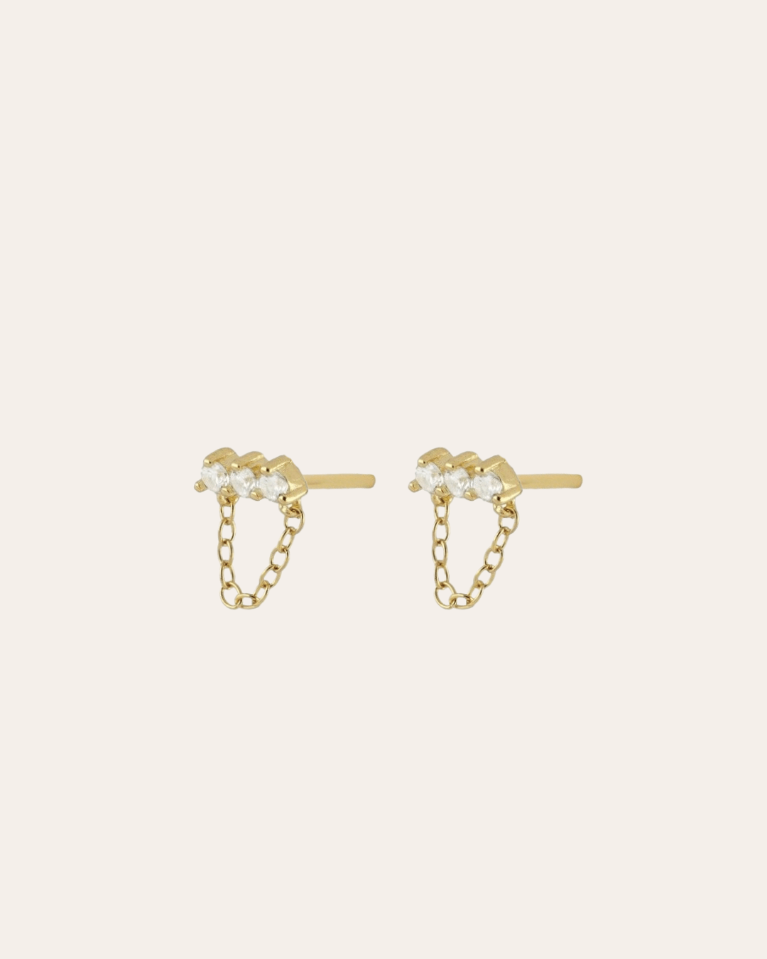 heylove PENDIENTES PENDIENTES LINE CHAIN CZ