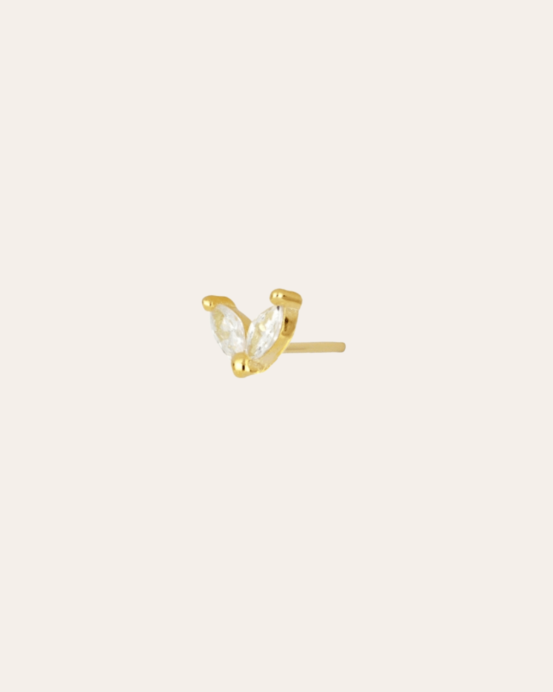 heylove PENDIENTES PENDIENTES MINI HALF FLOWER