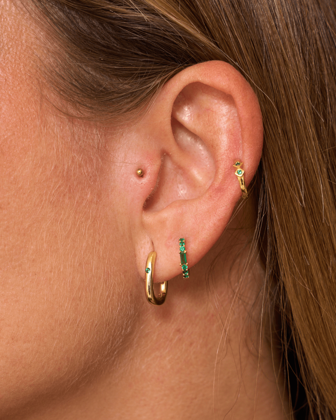 heylove PENDIENTES PENDIENTES MINI ROMBOS HOOPS