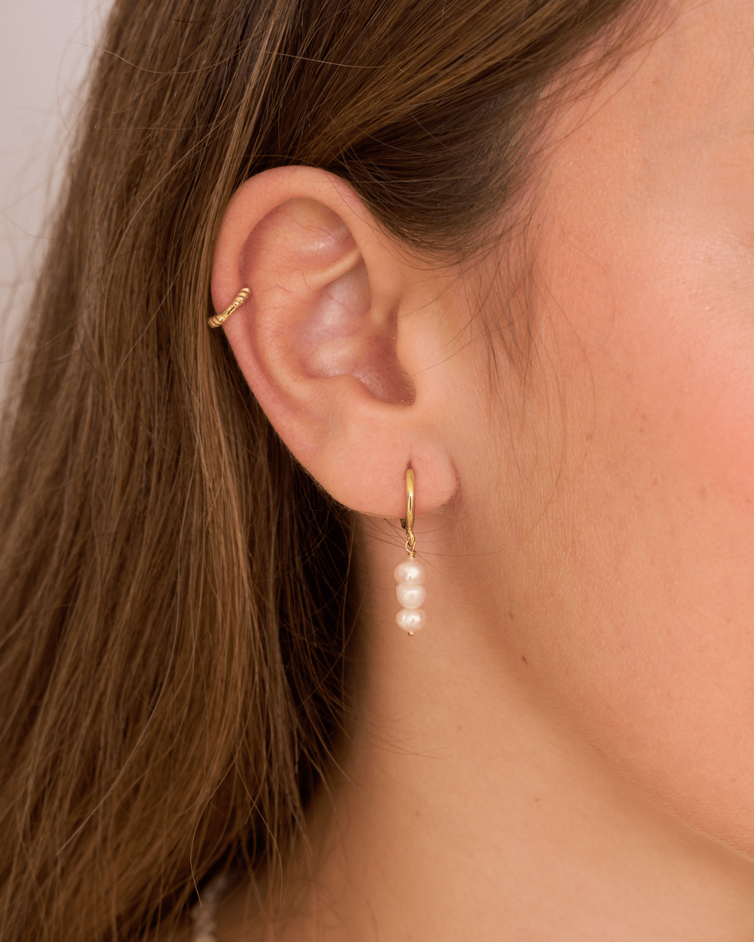 heylove PENDIENTES PENDIENTES MINI ROPE HOOPS 10MM
