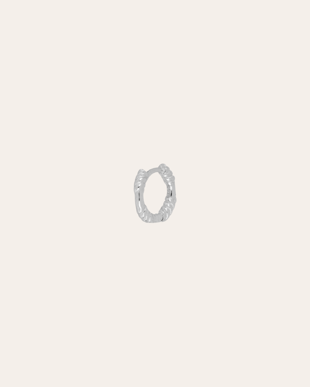 heylove PENDIENTES PENDIENTES MINI ROPE HOOPS 10MM