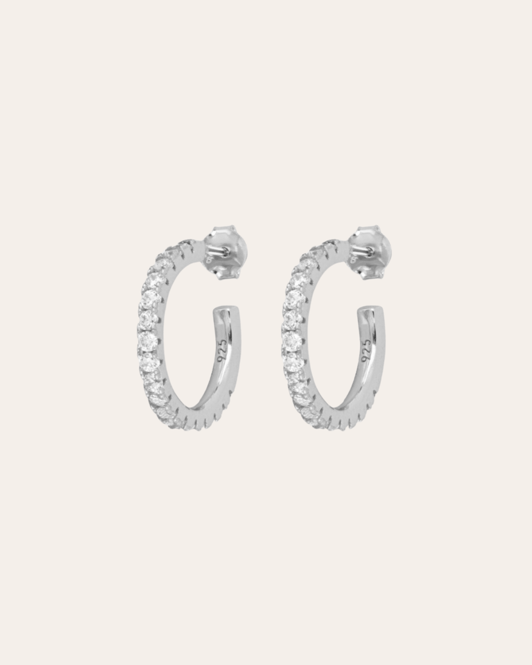 heylove PENDIENTES PENDIENTES RIO WHITE HOOPS