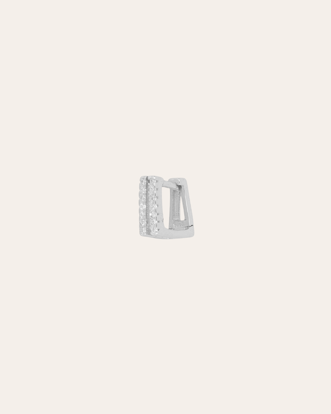 heylove PENDIENTES PENDIENTES RIVIERE SQUARE DOBLE