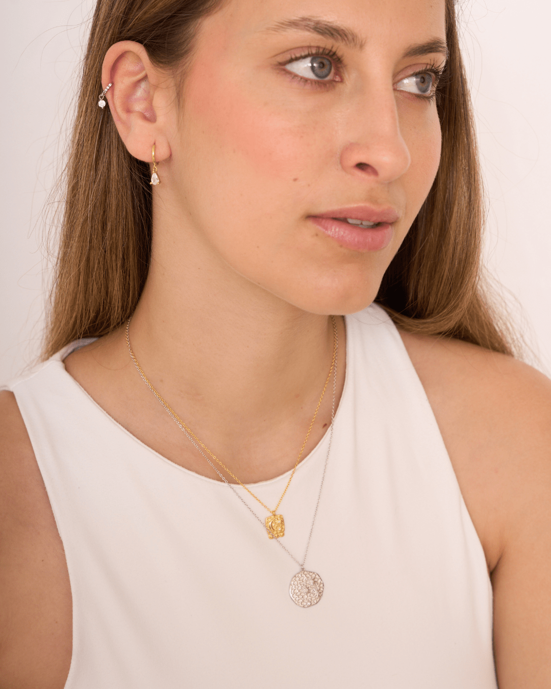 heylove PENDIENTES PIERCING ONE MINI CZ HOOP