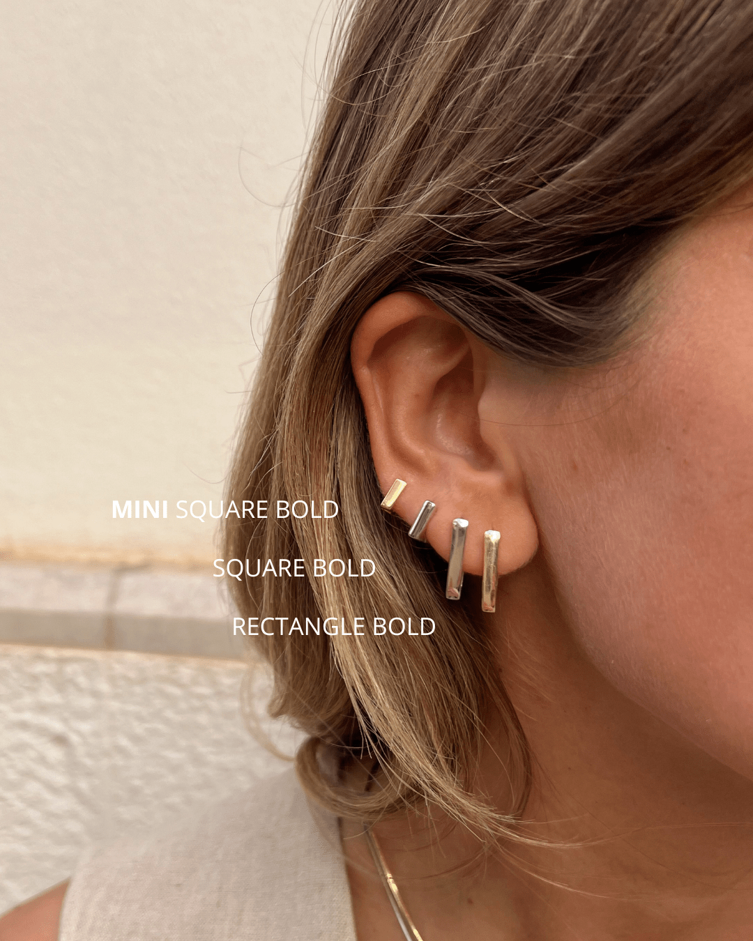heylove PIERCING PENDIENTE MINI SQUARE BOLD