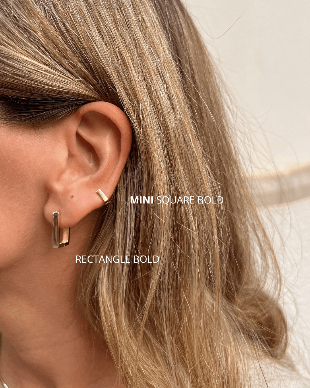 heylove PIERCING PENDIENTE MINI SQUARE BOLD