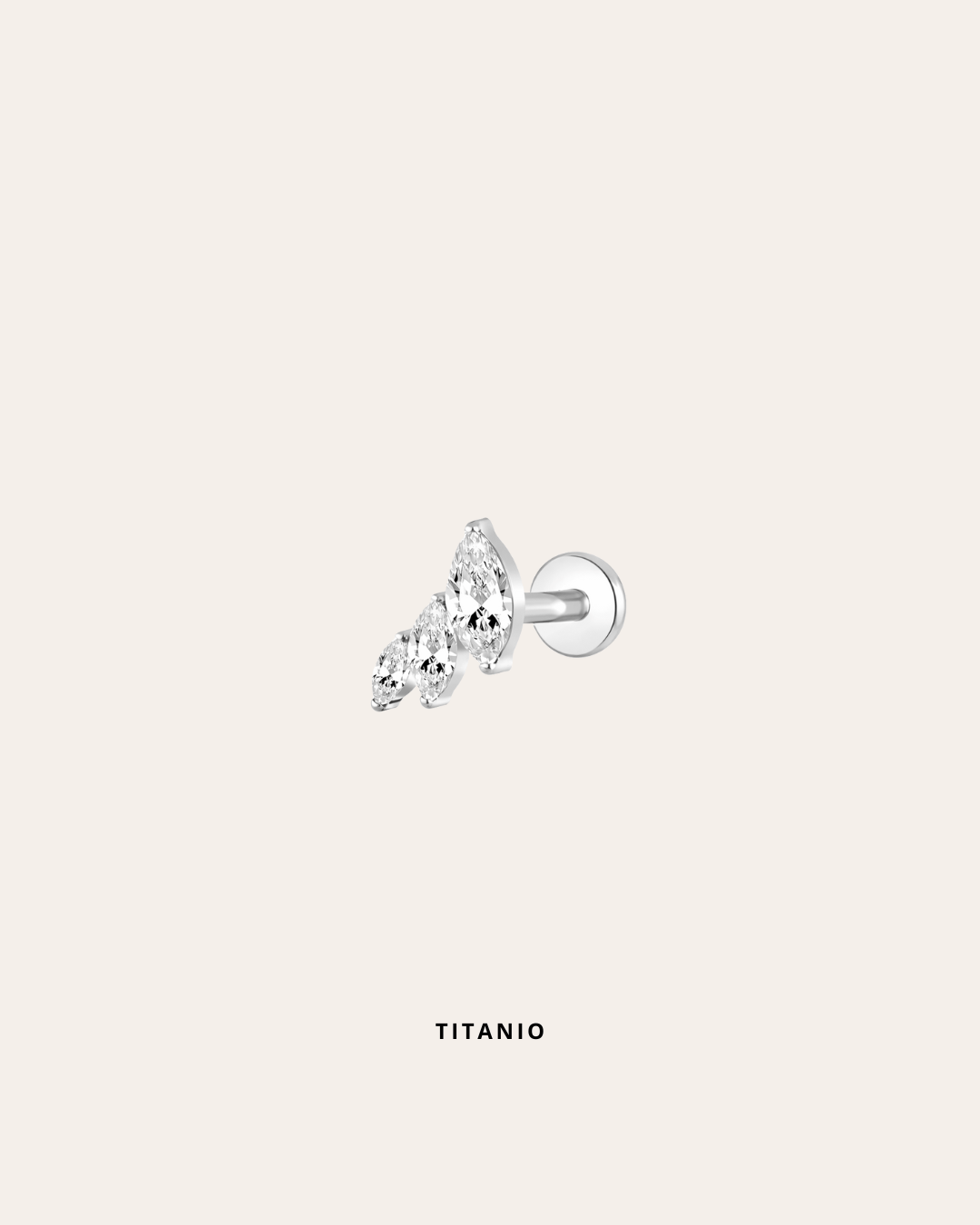 heylove PIERCING PIERCING LABRET FLOR DE 3 CZ