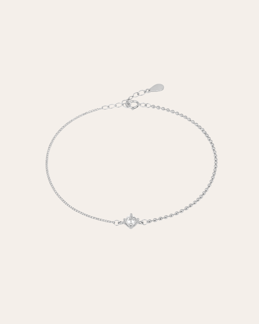 heylove PULSERAS PULSERA HALF CHAIN CZ