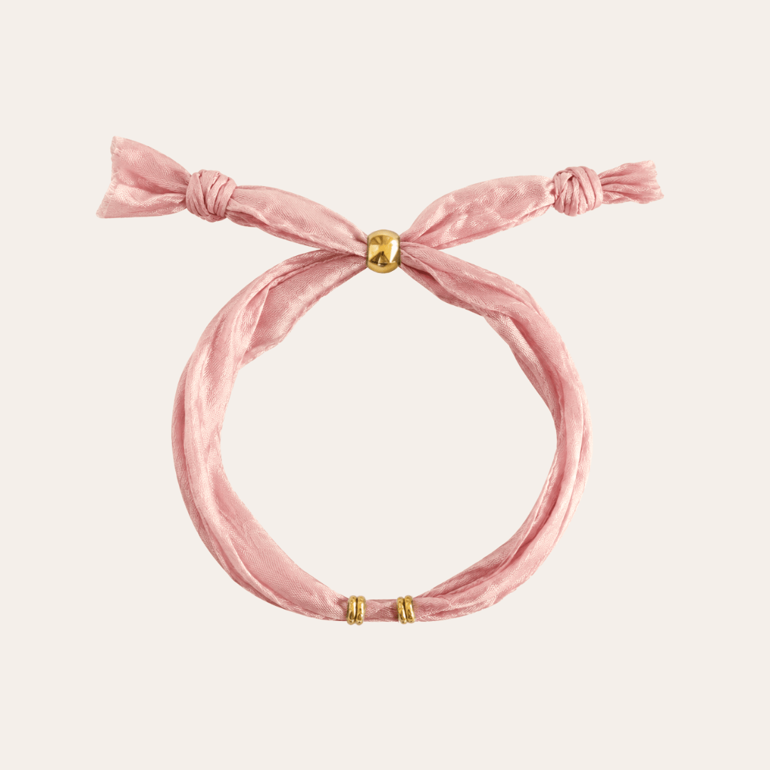 heylove PULSERAS PULSERA SEDA PARA PERSONALIZAR ROSA x CLINIQUE