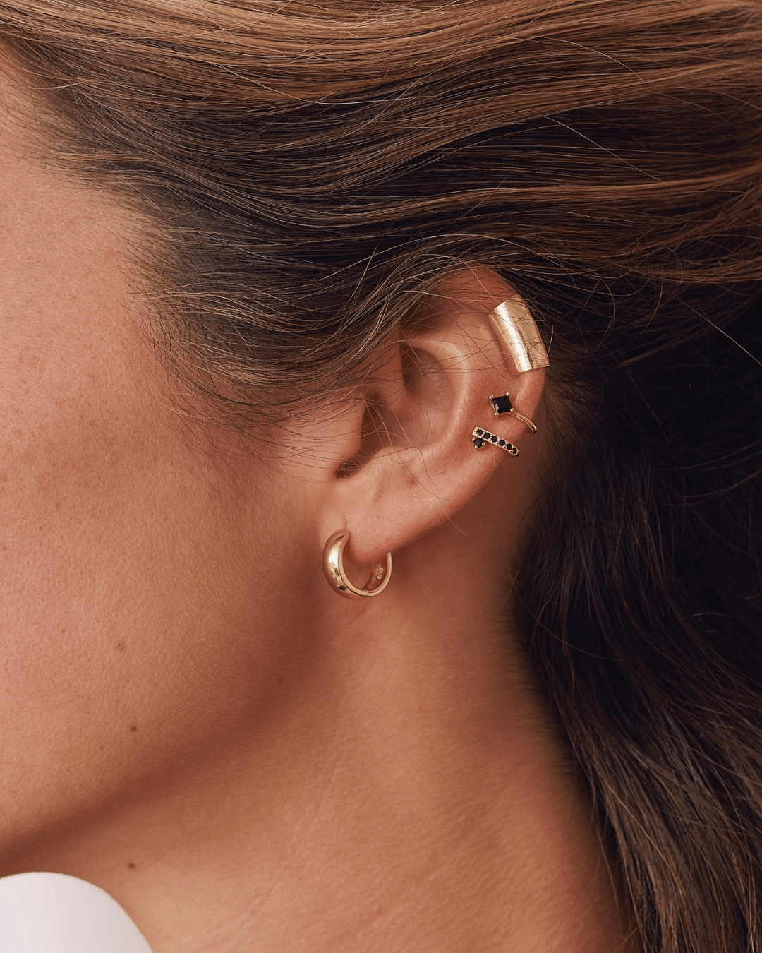 EARCUFFheyloveDouble black earcuff | heylove barcelona