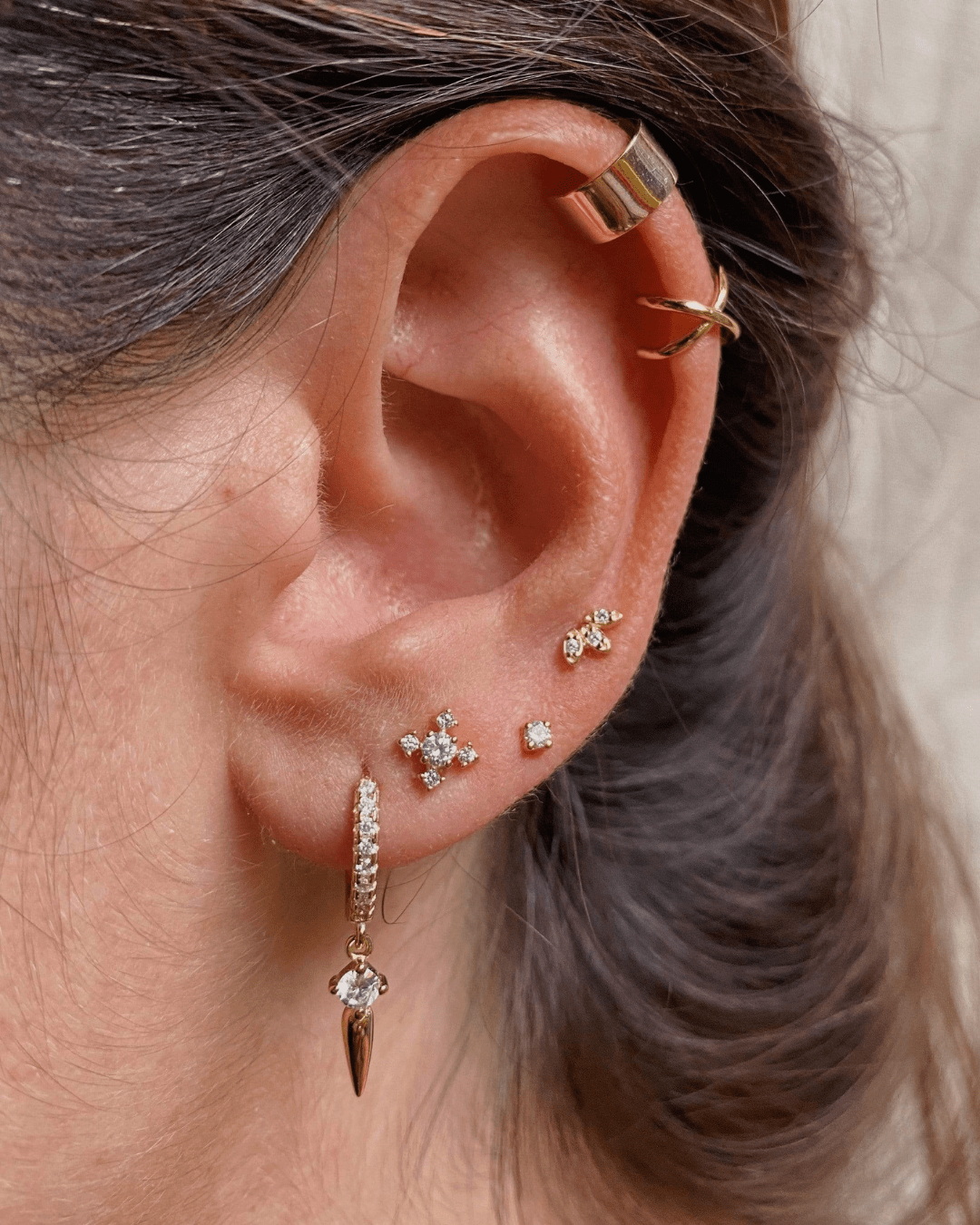PENDIENTESheylovePendientes peak cz hoops | heylove