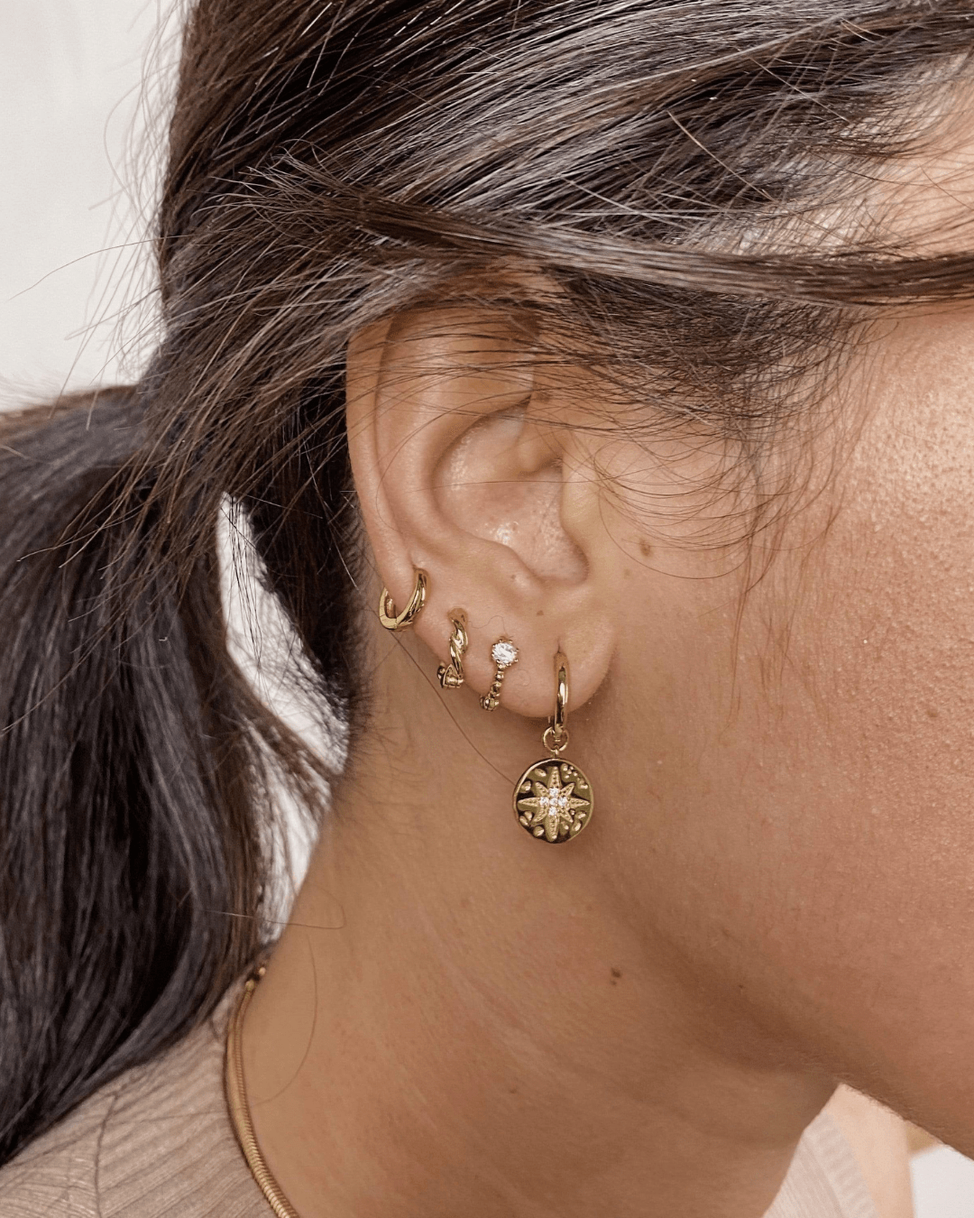 PENDIENTESheylovePendientes star medal | heylove