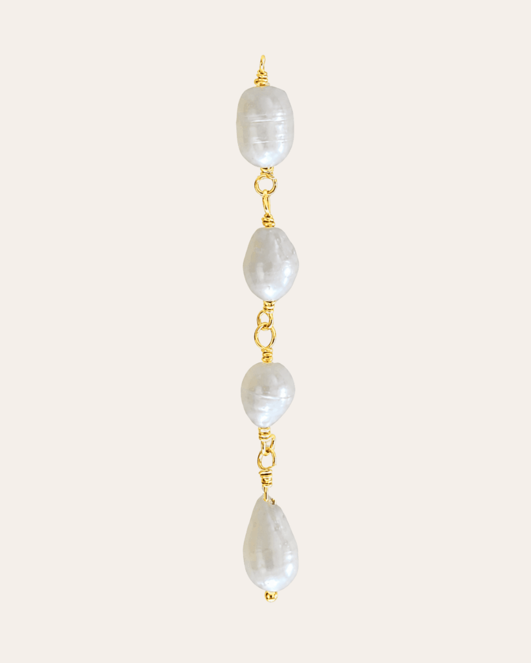 heylove CHARM CHARM CADENA PERLA OVALADA