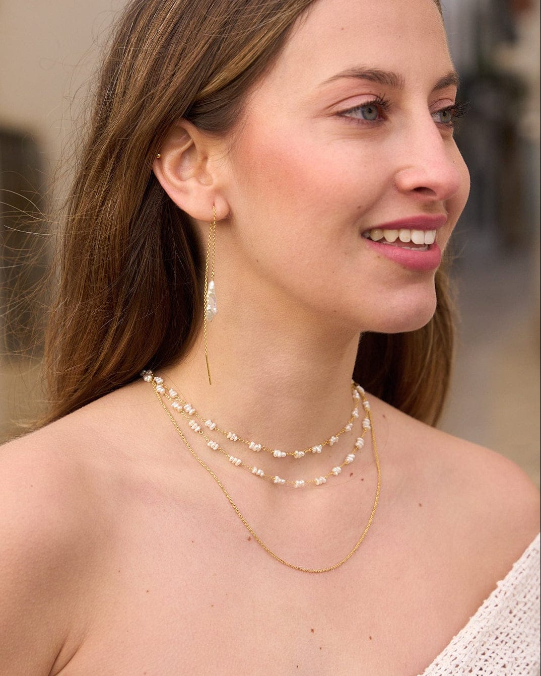 heylove COLLARES COLLAR CHAIN PERLAS