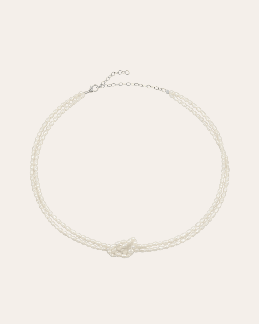 heylove COLLARES COLLAR DOBLE PERLA CON NUDO