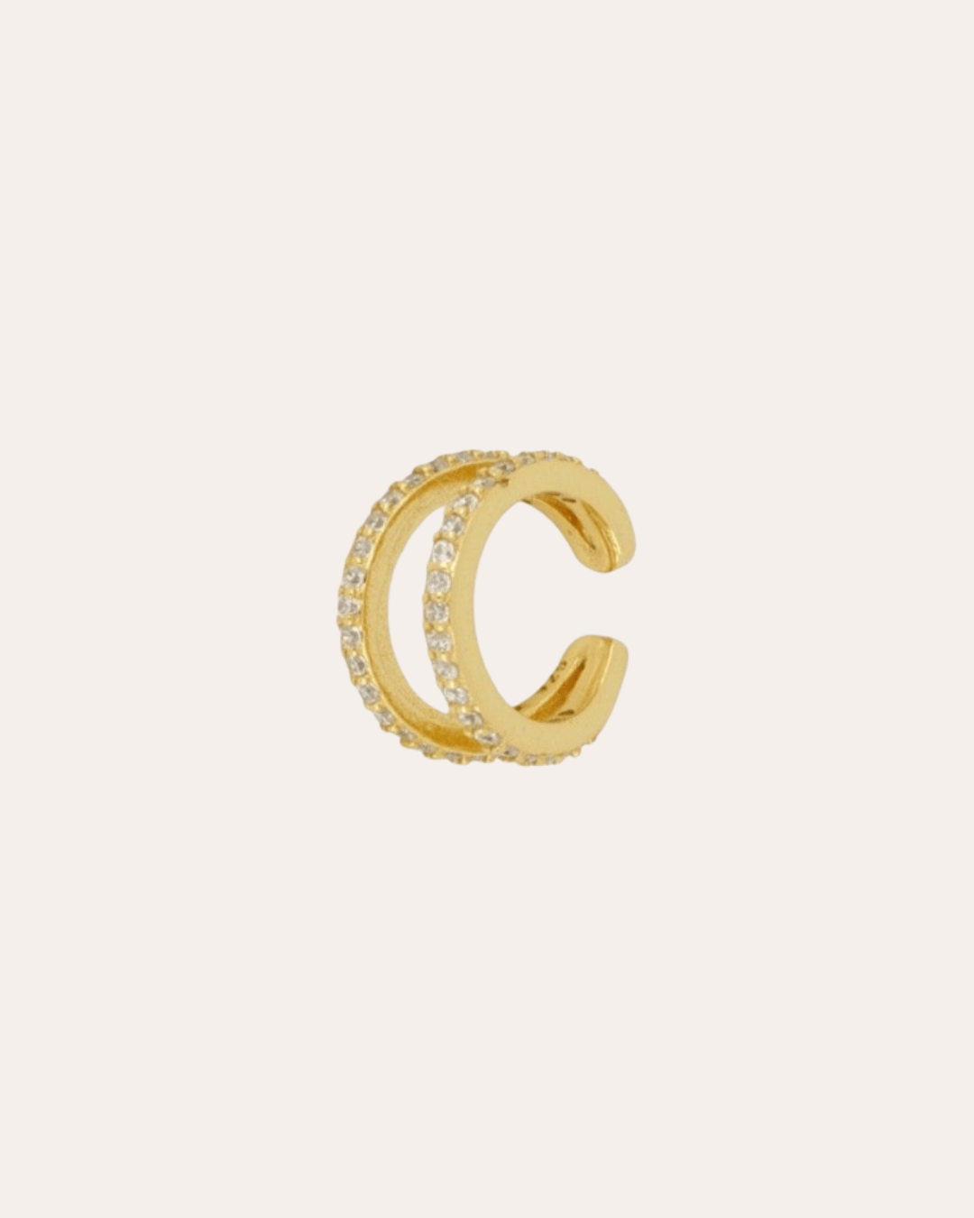 heylove EARCUFF EAR CUFF TWO DOBLE CZ CONCH