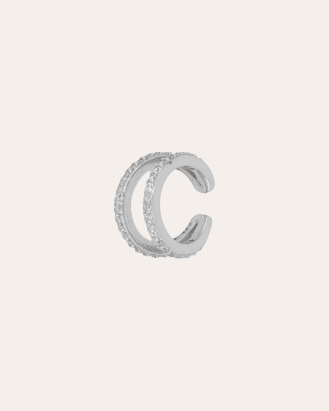 heylove EARCUFF EAR CUFF TWO DOBLE CZ CONCH
