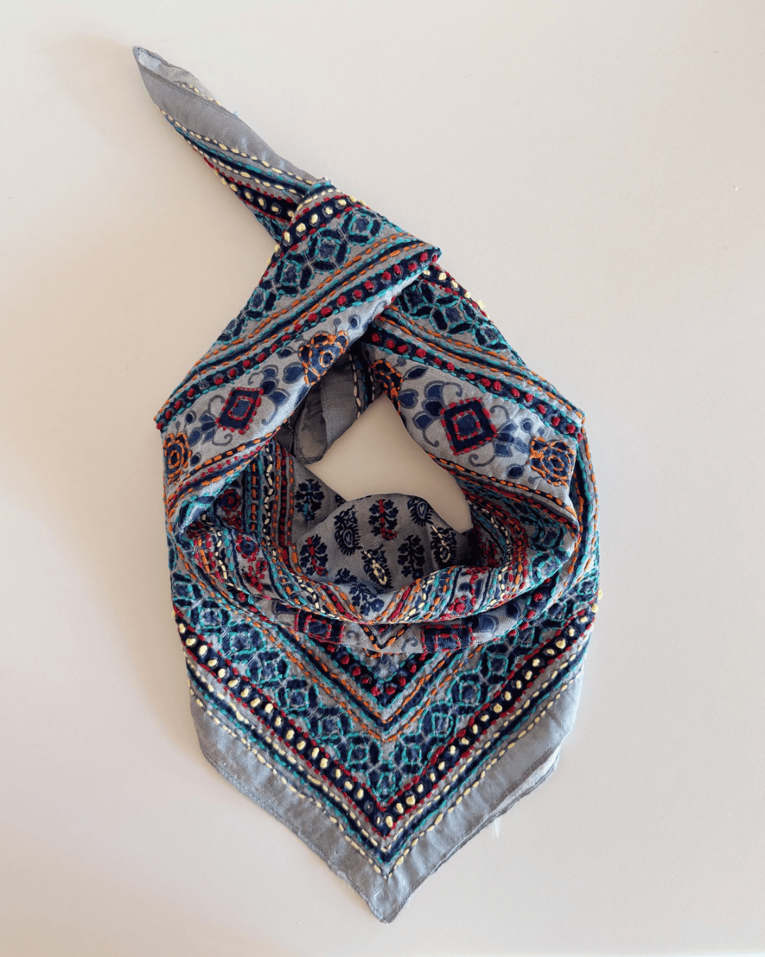 heylove PAÑUELO SEDA AZUL