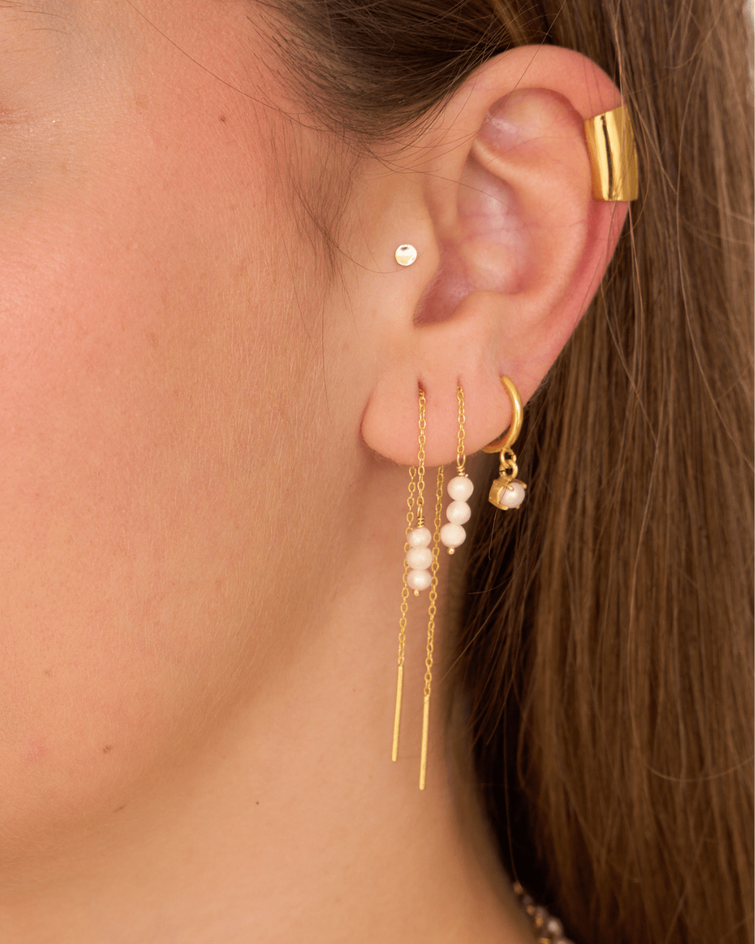 heylove PENDIENTES PENDIENTES BOTÓN EXTRA MINI