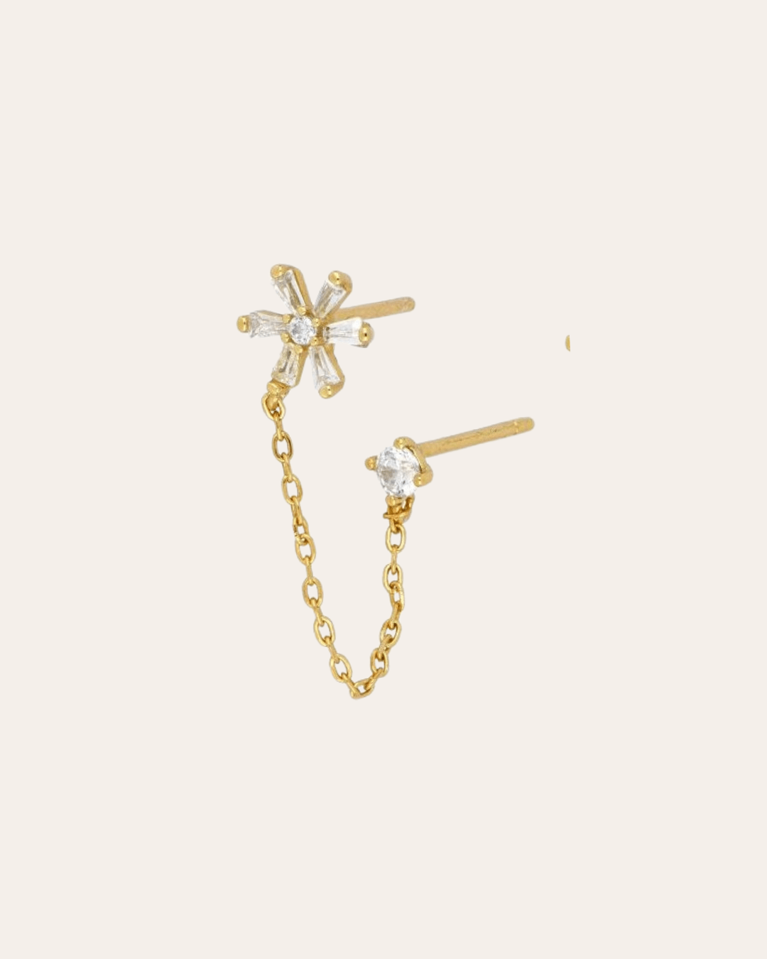 heylove PENDIENTES PENDIENTES FLOWER CHAIN