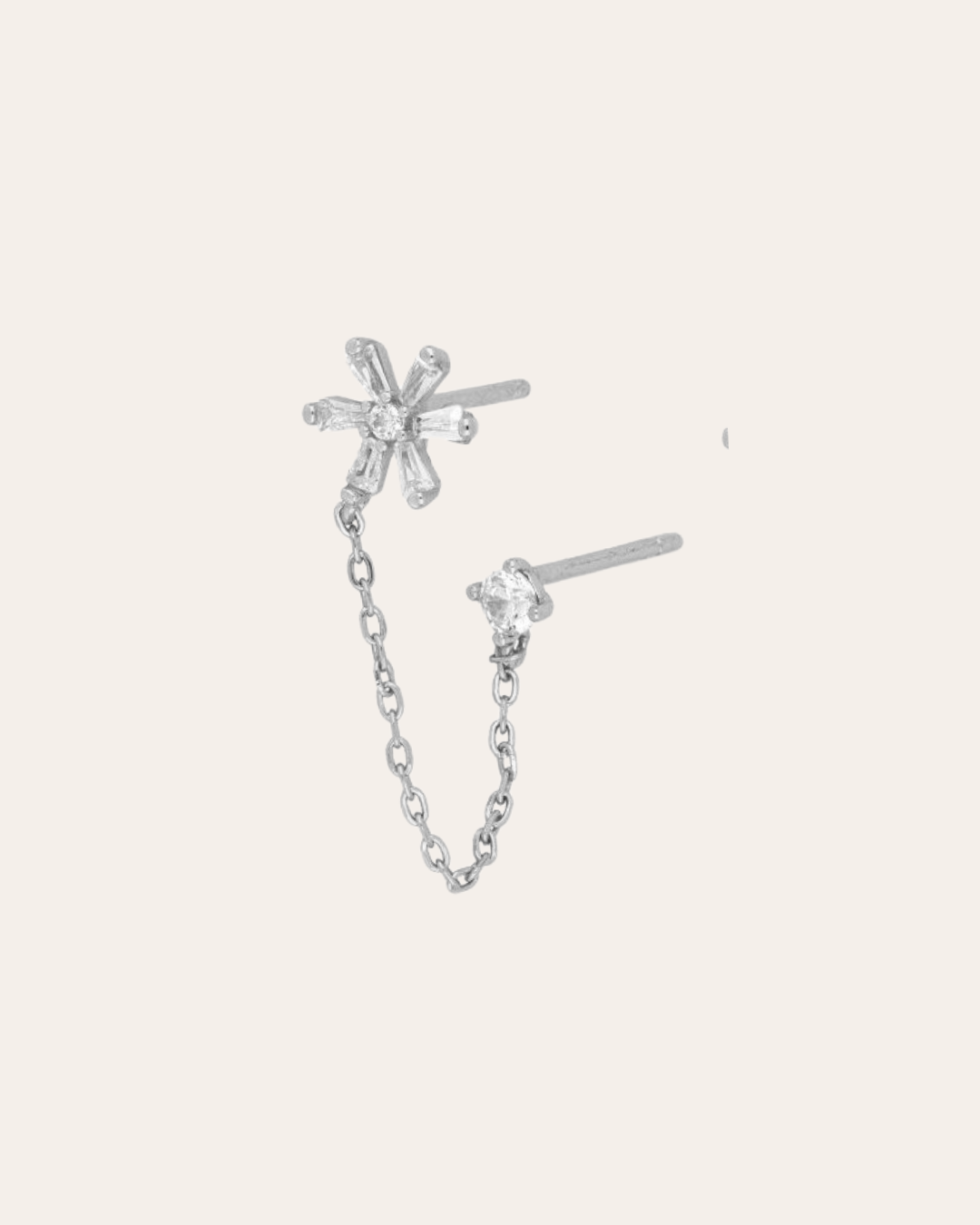 heylove PENDIENTES PENDIENTES FLOWER CHAIN