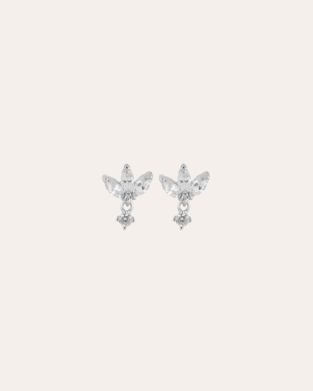 heylove PENDIENTES PENDIENTES HALF FLOWER DROP