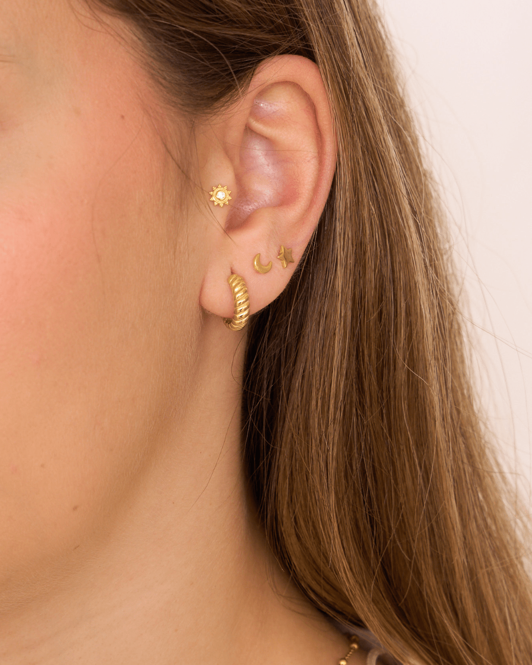 heylove PENDIENTES PENDIENTES MINI LUNA
