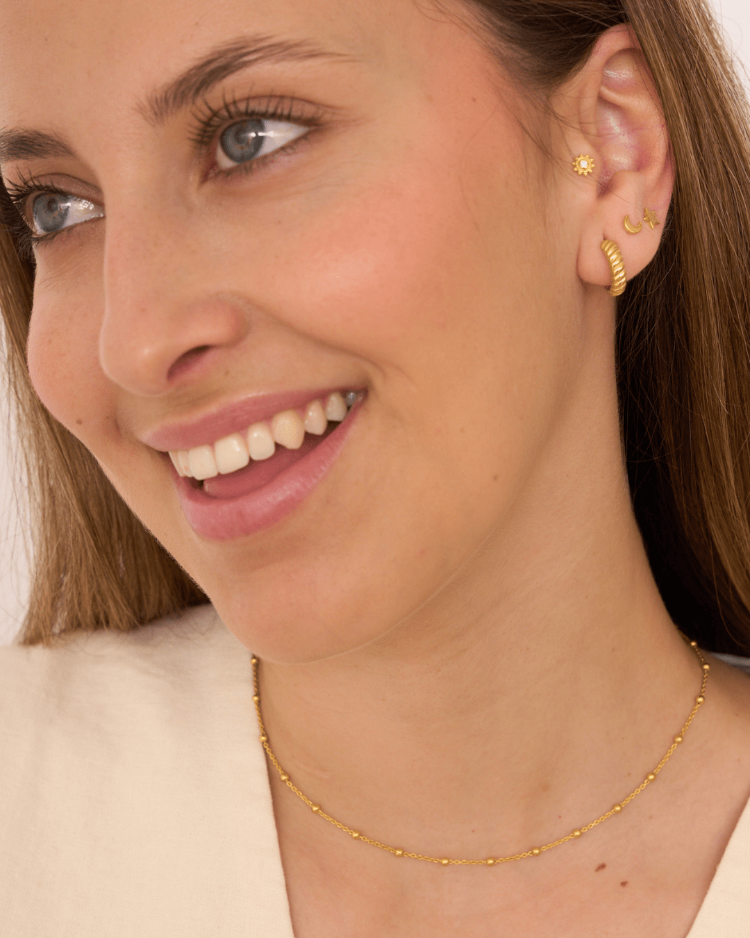 heylove PENDIENTES PENDIENTES MINI LUNA