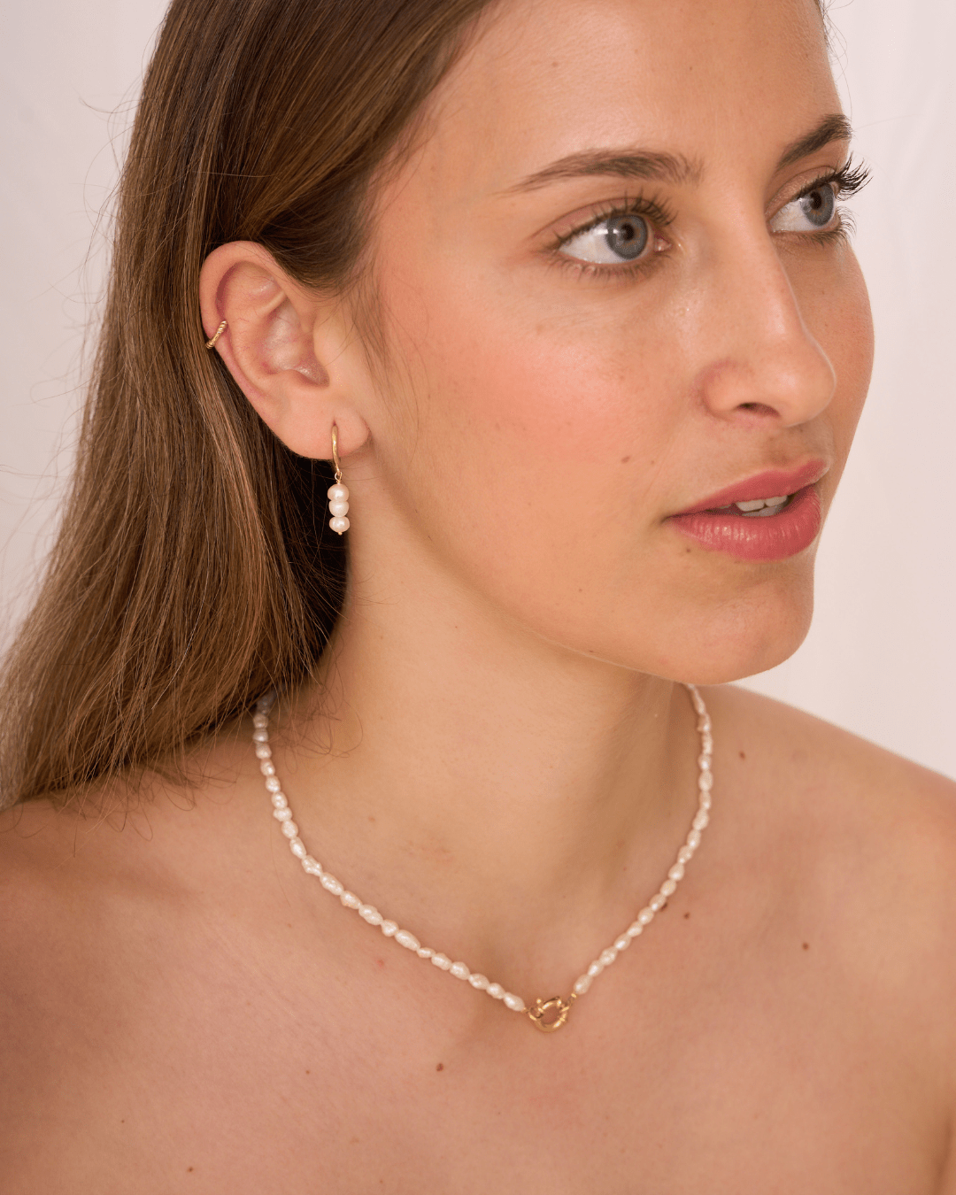 heylove PENDIENTES PENDIENTES MINI ROPE HOOPS 10MM