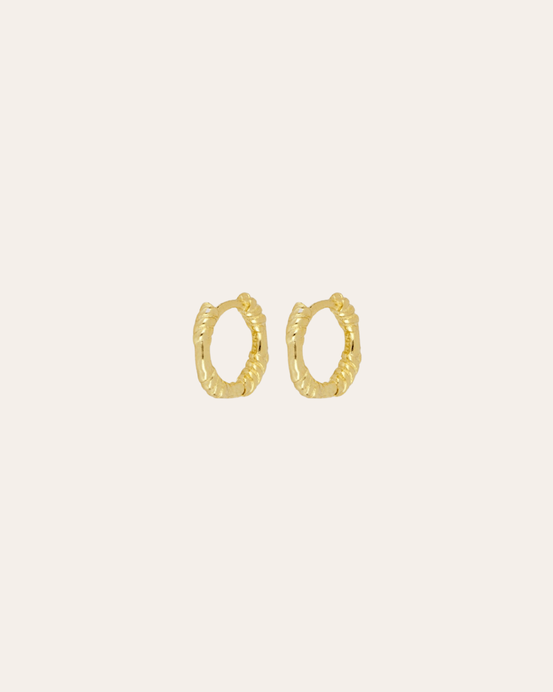 heylove PENDIENTES PENDIENTES MINI ROPE HOOPS 10MM