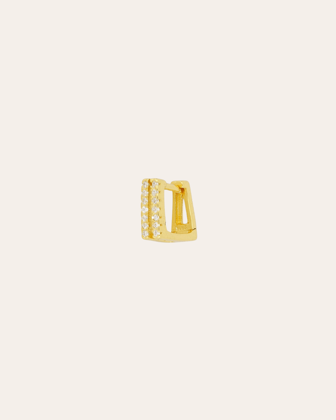 heylove PENDIENTES PENDIENTES RIVIERE SQUARE DOBLE