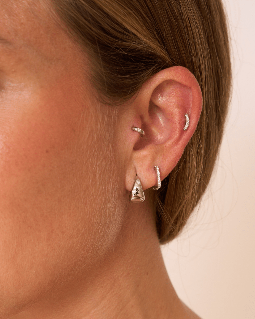 heylove PENDIENTES PENDIENTES RIVIERE SQUARE