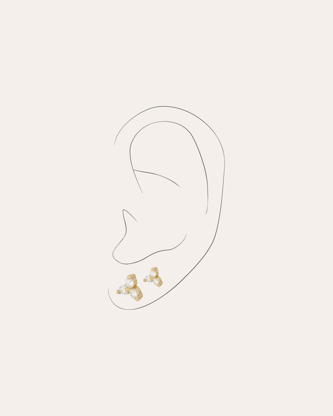 heylove PENDIENTES PENDIENTES TRIPLE DOT