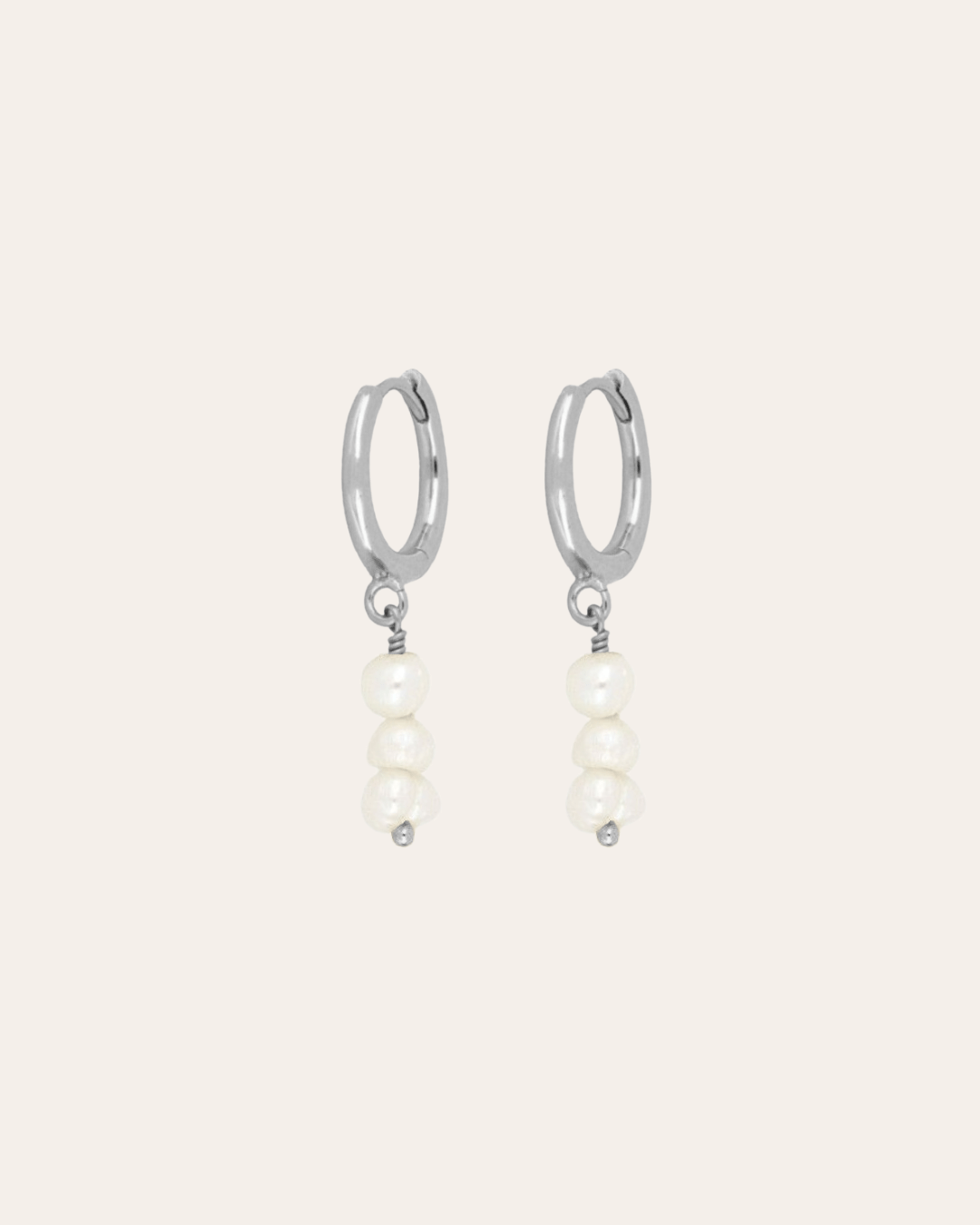 heylove PENDIENTES PENDIENTES TRIPLE PERLA