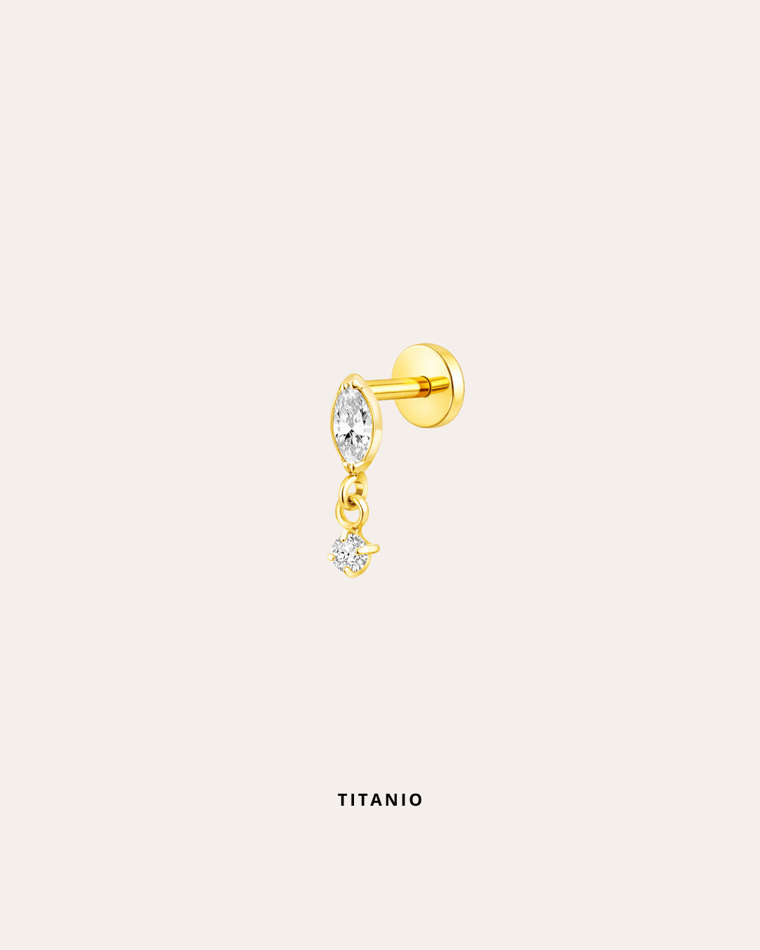 heylove PIERCING PIERCING LABRET GOTA CZ