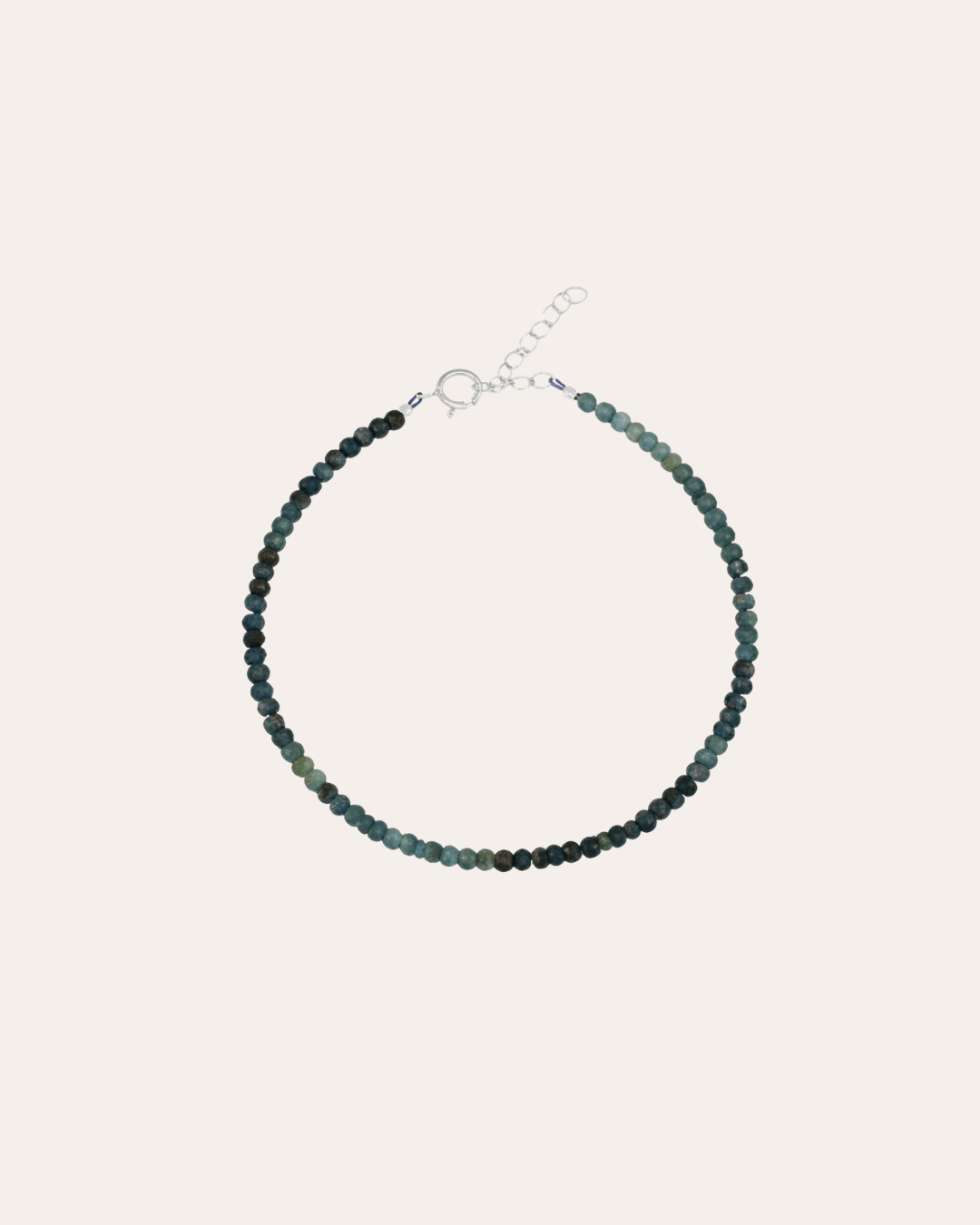 heylove PULSERAS PULSERA MINERAL TURMALINA AZUL 2/3 MM