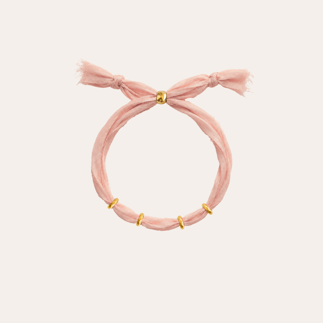 heylove PULSERAS PULSERA SEDA PARA PERSONALIZAR ROSA x CLINIQUE