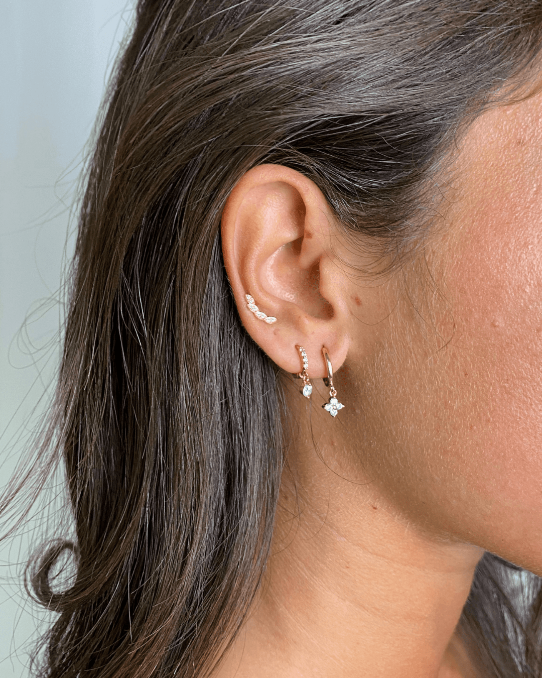 PENDIENTESheylovePendientes one mini CZ hoops | heylove