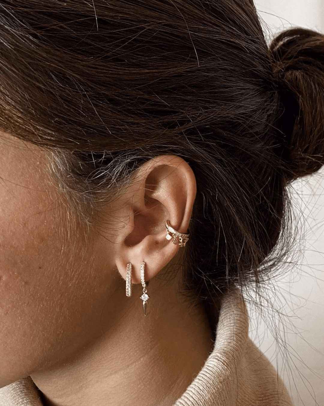 PENDIENTESheylovePendientes peak cz hoops | heylove