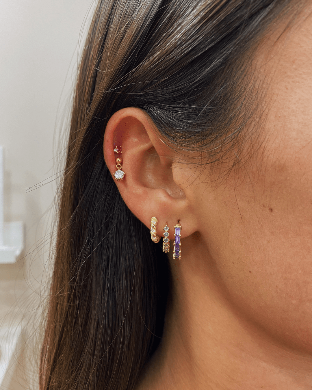 PendientesheylovePendientes tiny rope cz | heylove