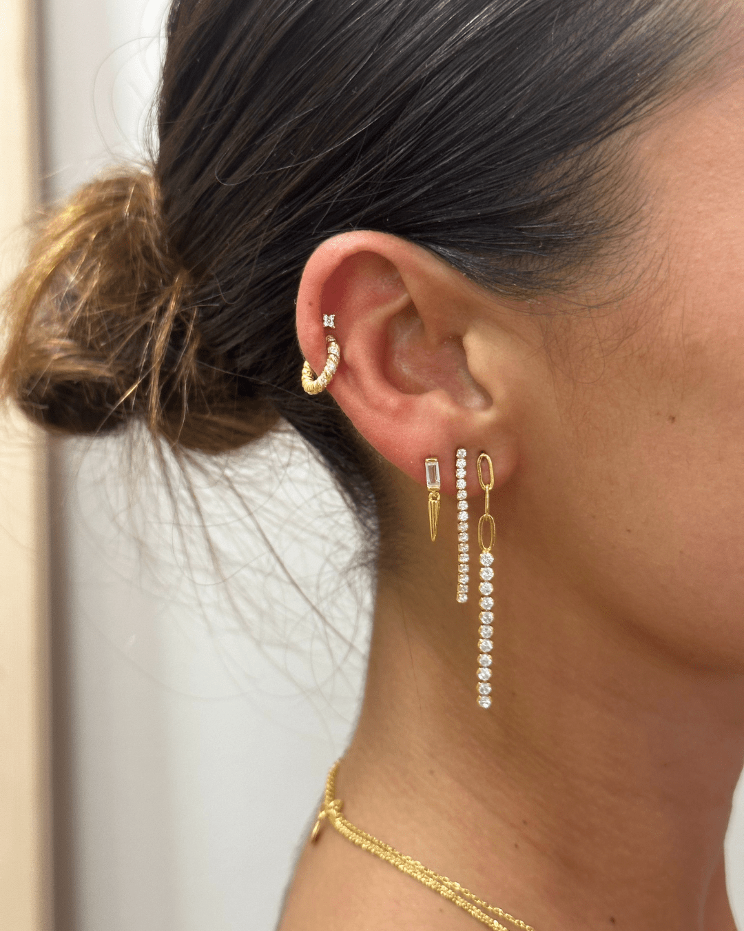 PendientesheylovePendientes tiny rope cz | heylove