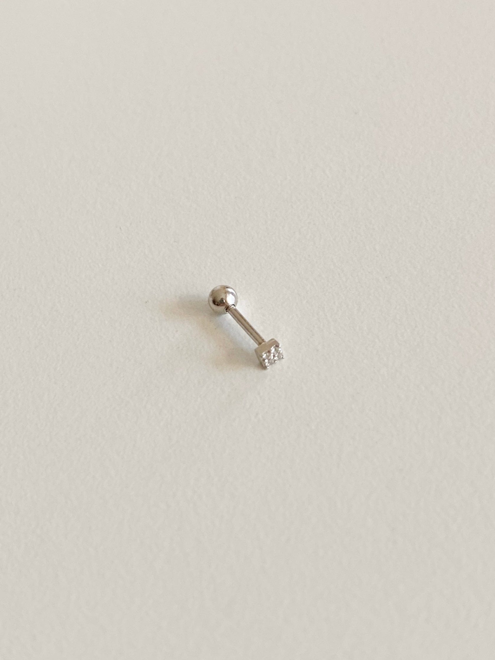 PENDIENTESheylovePiercing mini rombo cz | heylove